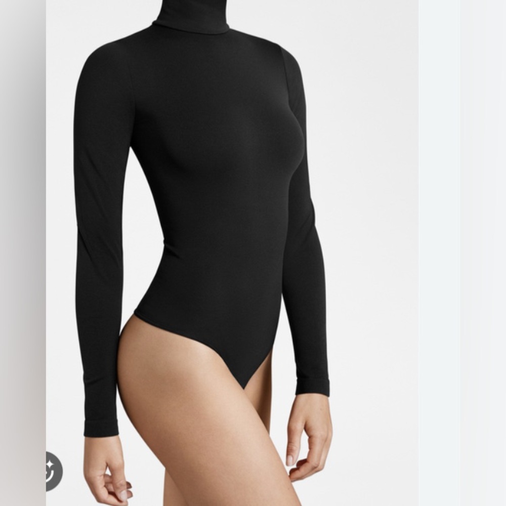 Wolford “Colorado” Black Long Sleeve Bodysuit